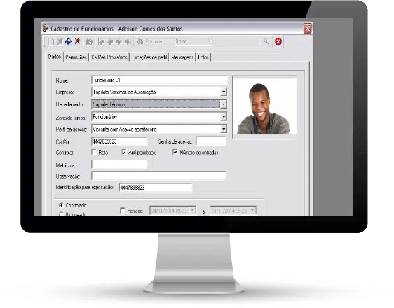 Software de controle de acesso em tempo real