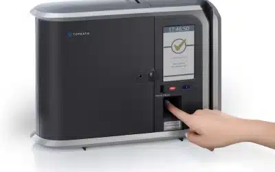 Relógio de ponto com leitor biométrico